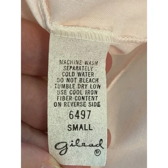 Vintage Gilead Nightgown Cotton Blend Pink Nightie Lace Trim Nightie‎ S USA NWOT
